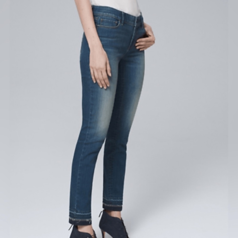 White House Black Market Jeans Women’s 10 Classic Rise Ball-Chain Slim Ankle
